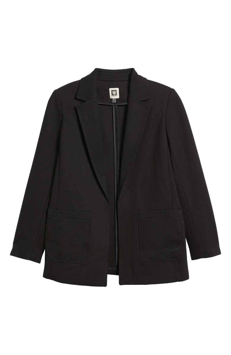 Anne Klein Open Front Knit Blazer, Alternate, color, 