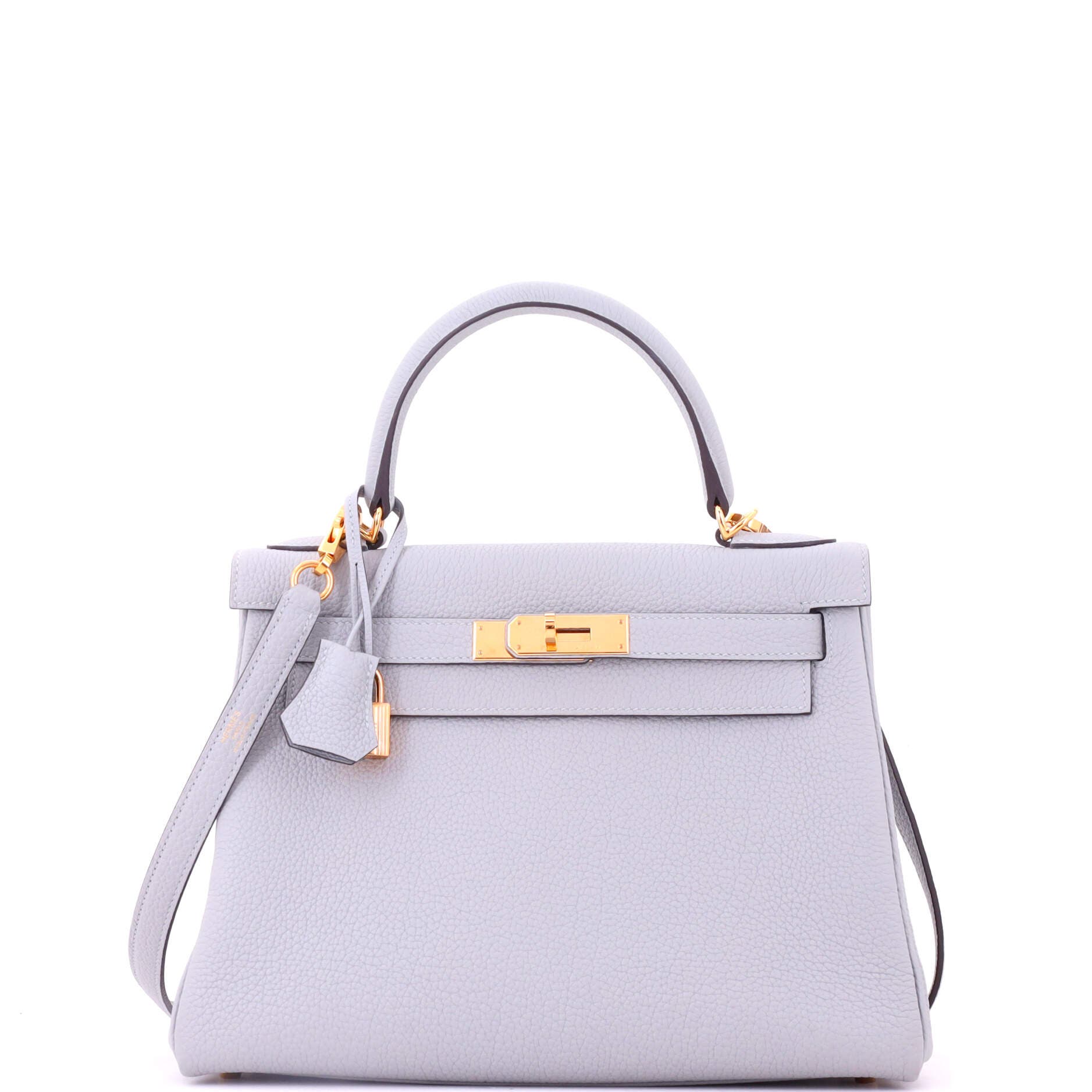 Kelly Handbag Blue Togo with Gold Hardware 28, Main, color, Blue