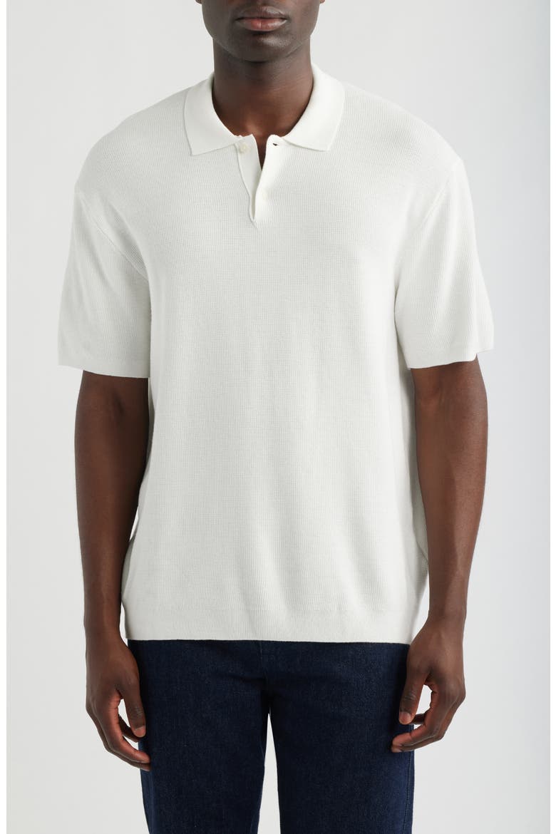 Polo Sweater, Main, color, ANTIQUE WHITE