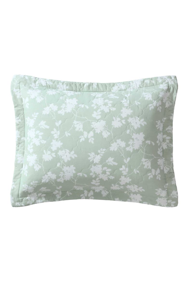 Adorabelle 3-Piece King Quilt & Sham Set, Alternate, color, GREEN