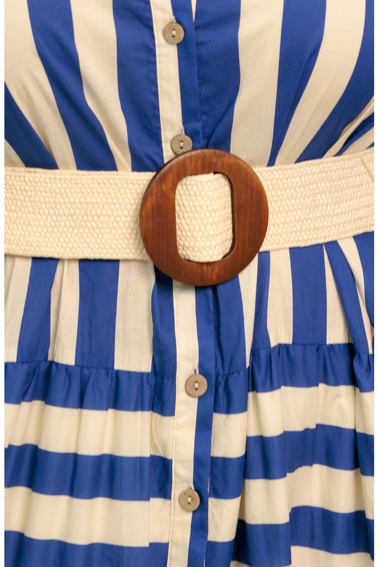 Striped Maxi Dress, Alternate, color, BLUE/IVORY