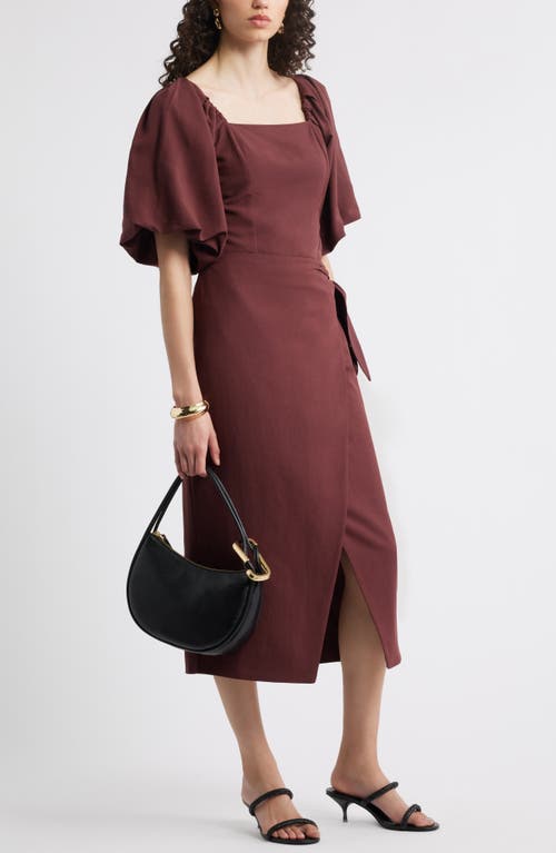 Nordstrom Puff Sleeve Square Neck Top