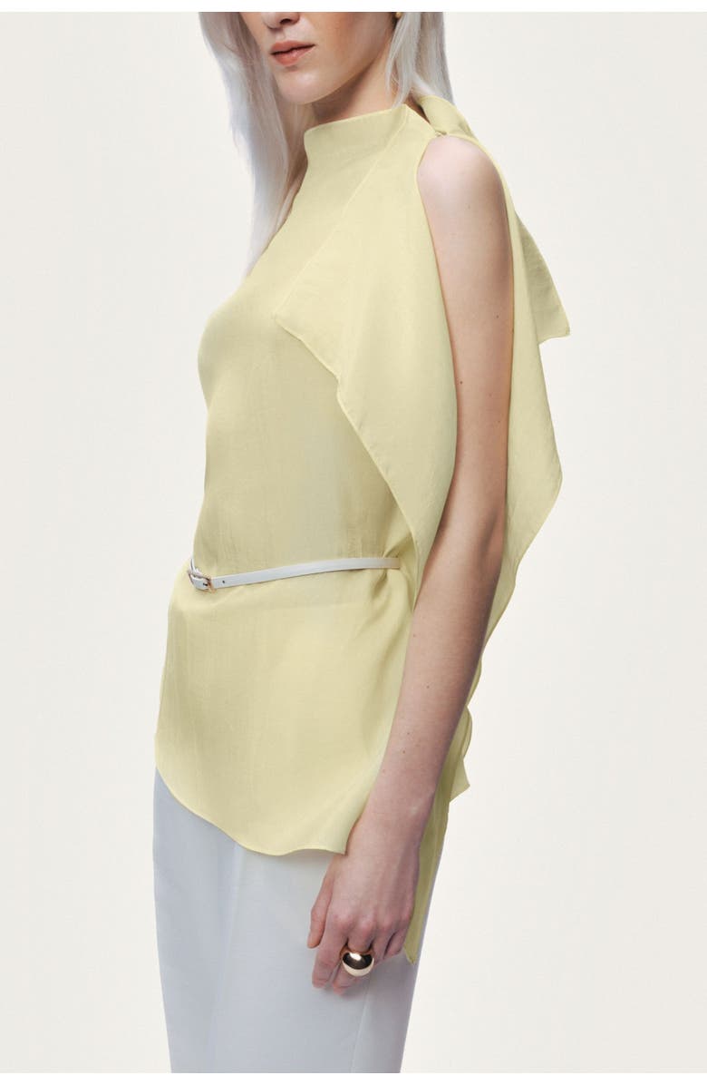 Nocturne Sleeveless Woven Blouse, Alternate, color, Yellow