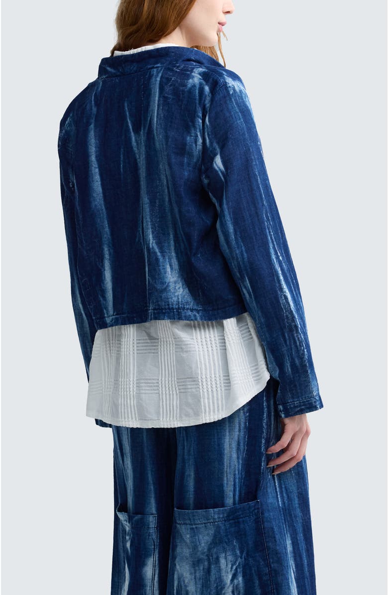 LUUKAA Reese Batik-effect Short Jacket, Alternate, color, Candy Sky