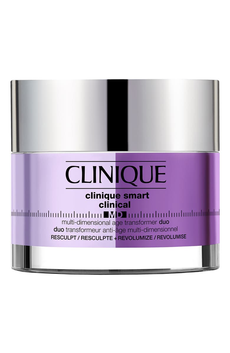 Clinique Smart Clinical<sup>™</sup> MD Multi-Dimensional Age Transformer Moisturizing Duo Resculpt + Revolumize, Main, color,