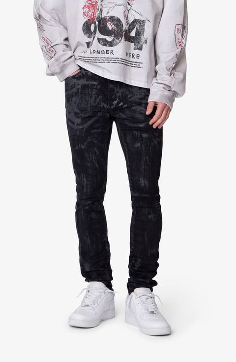 Waxed Skinny Jeans