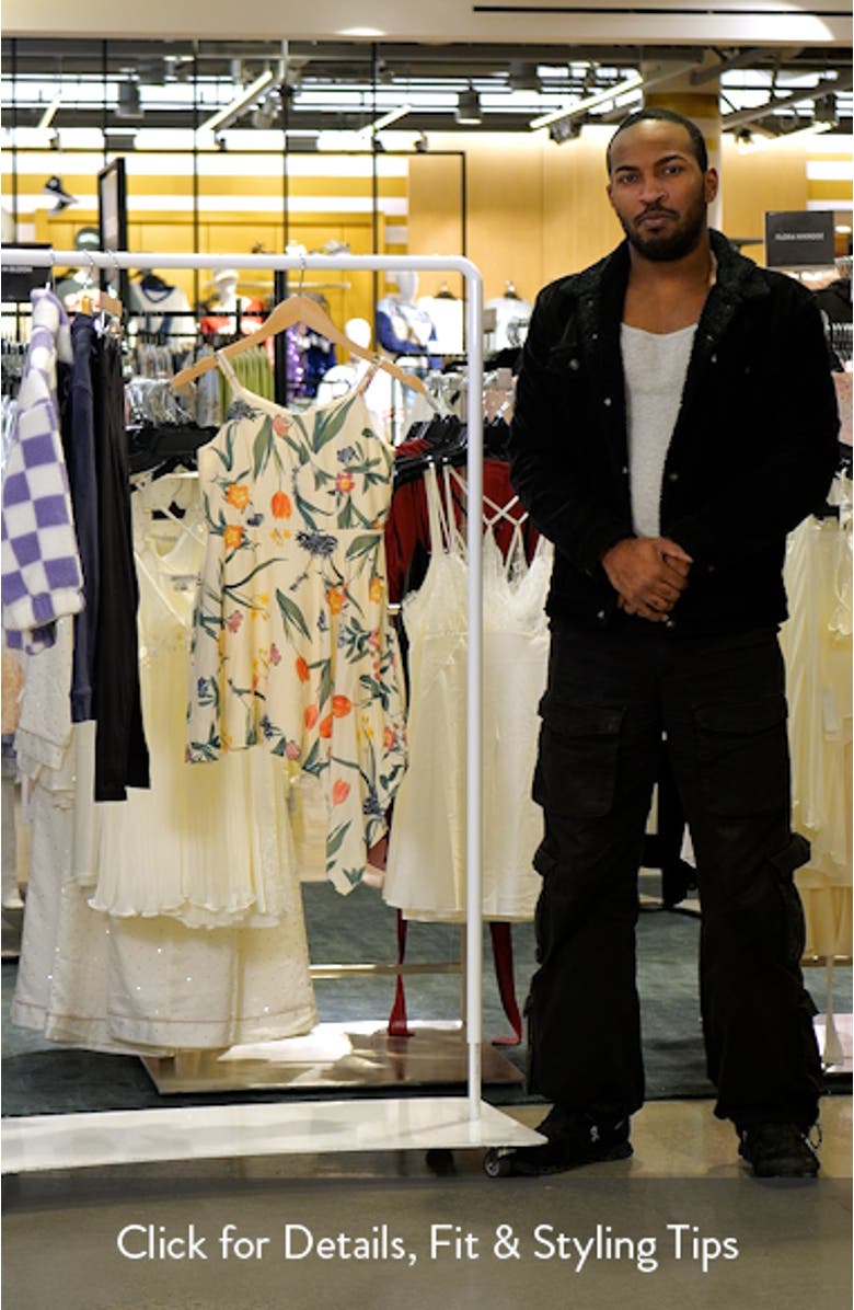 Kids' Floral Asymmetric Party Dress, sales video thumbnail