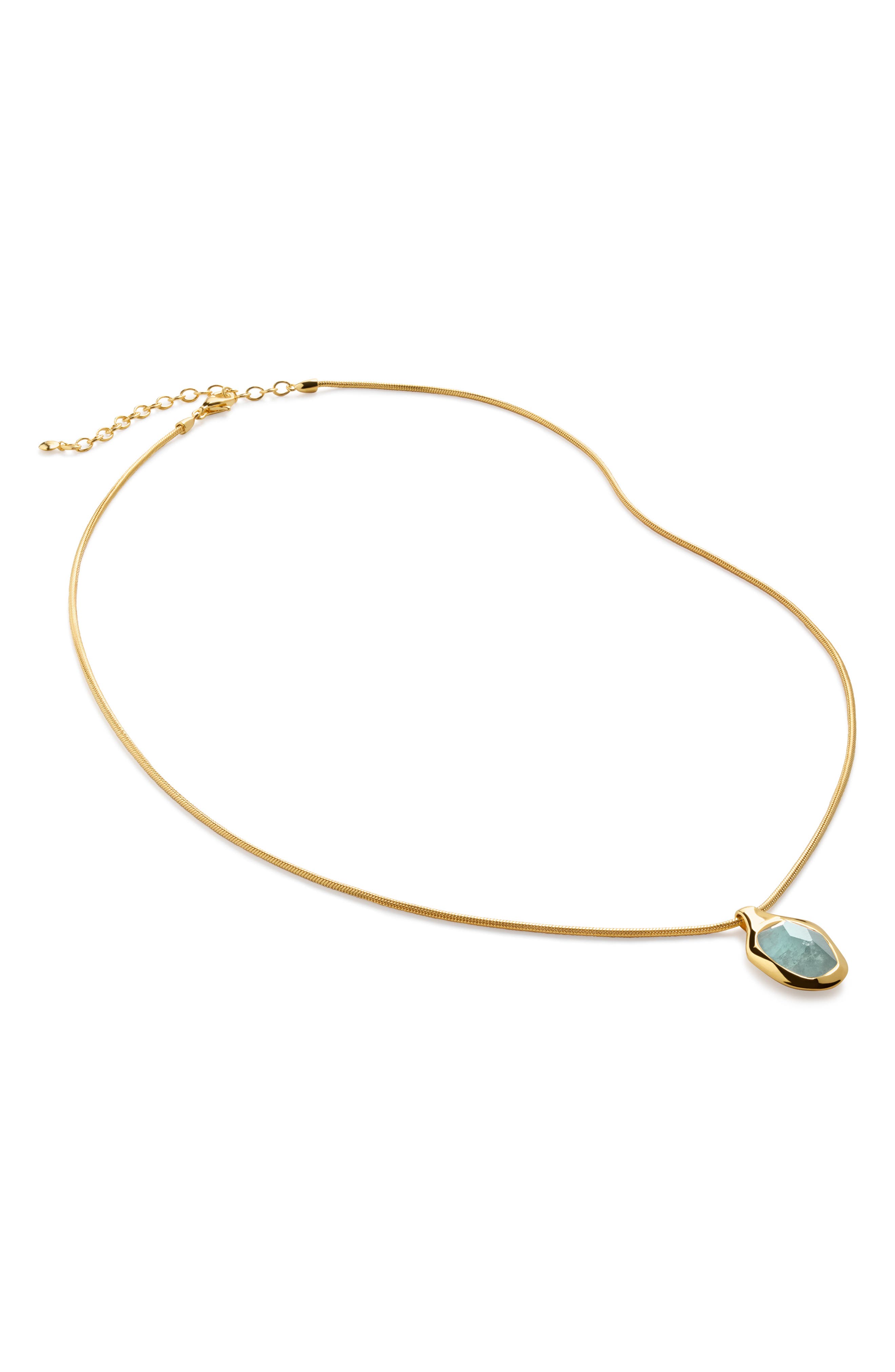 selected 18CT GOLD VERMEIL / AQUAMARINE