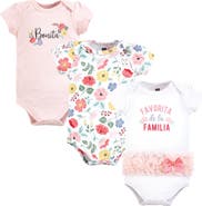 Hudson Baby Comfortable All-Cotton Bodysuit 3Pk
