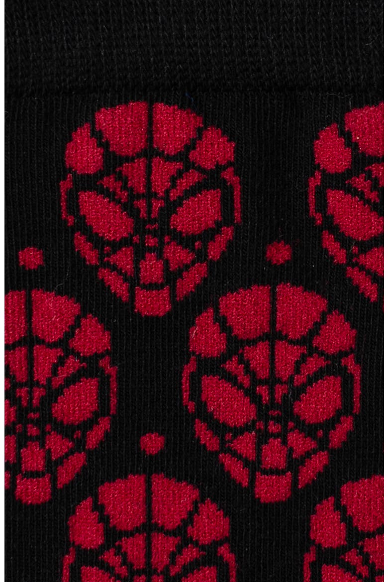 Spider-Man Crew Socks & Cuff Links Set, Alternate, color, BLACK