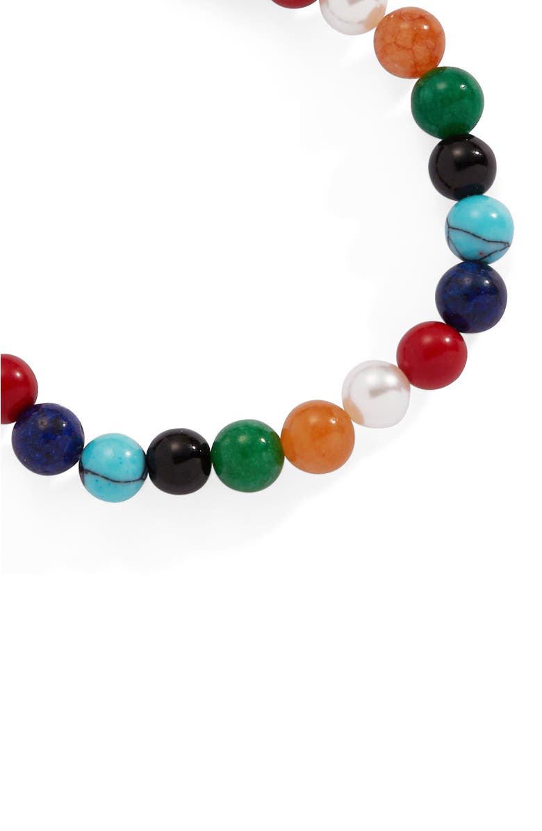 Alex and Ani Moonlight Beach Beach Beaded Stretch Bracelet, Alternate, color, Multi