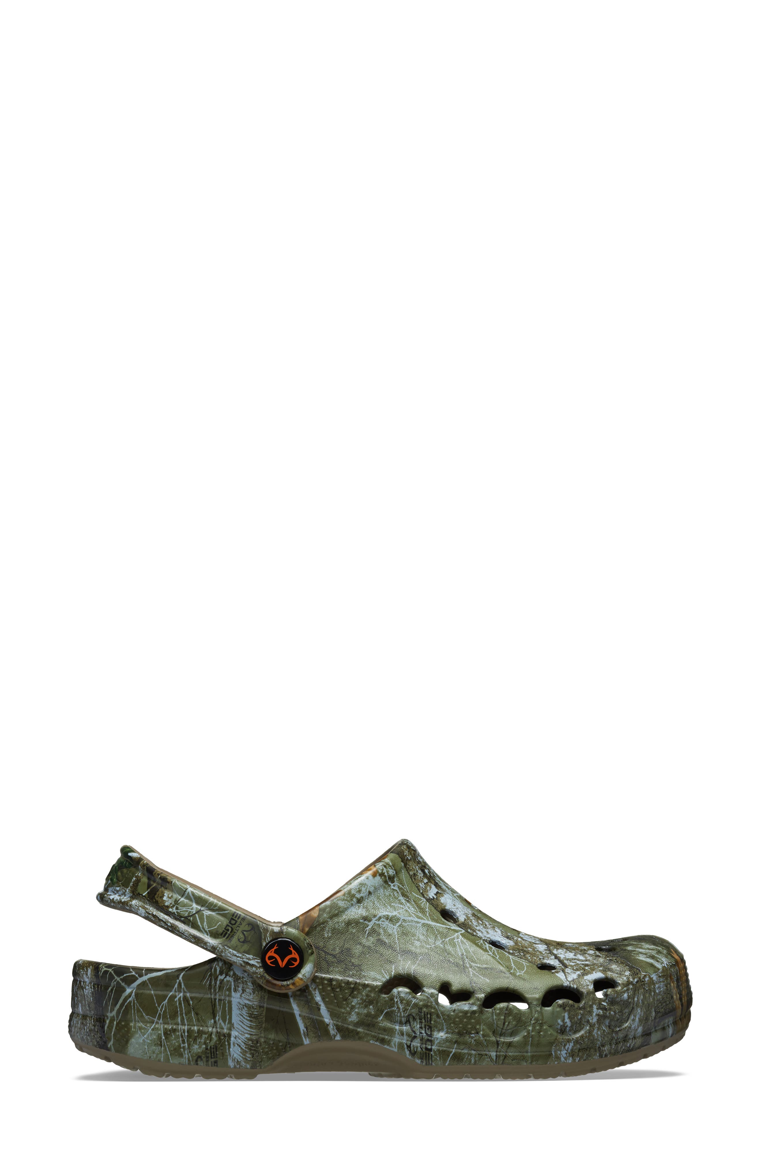 CROCS Gender Inclusive Realtree Edge Camo Baya Clog, Alternate, color, Dark Green Multi