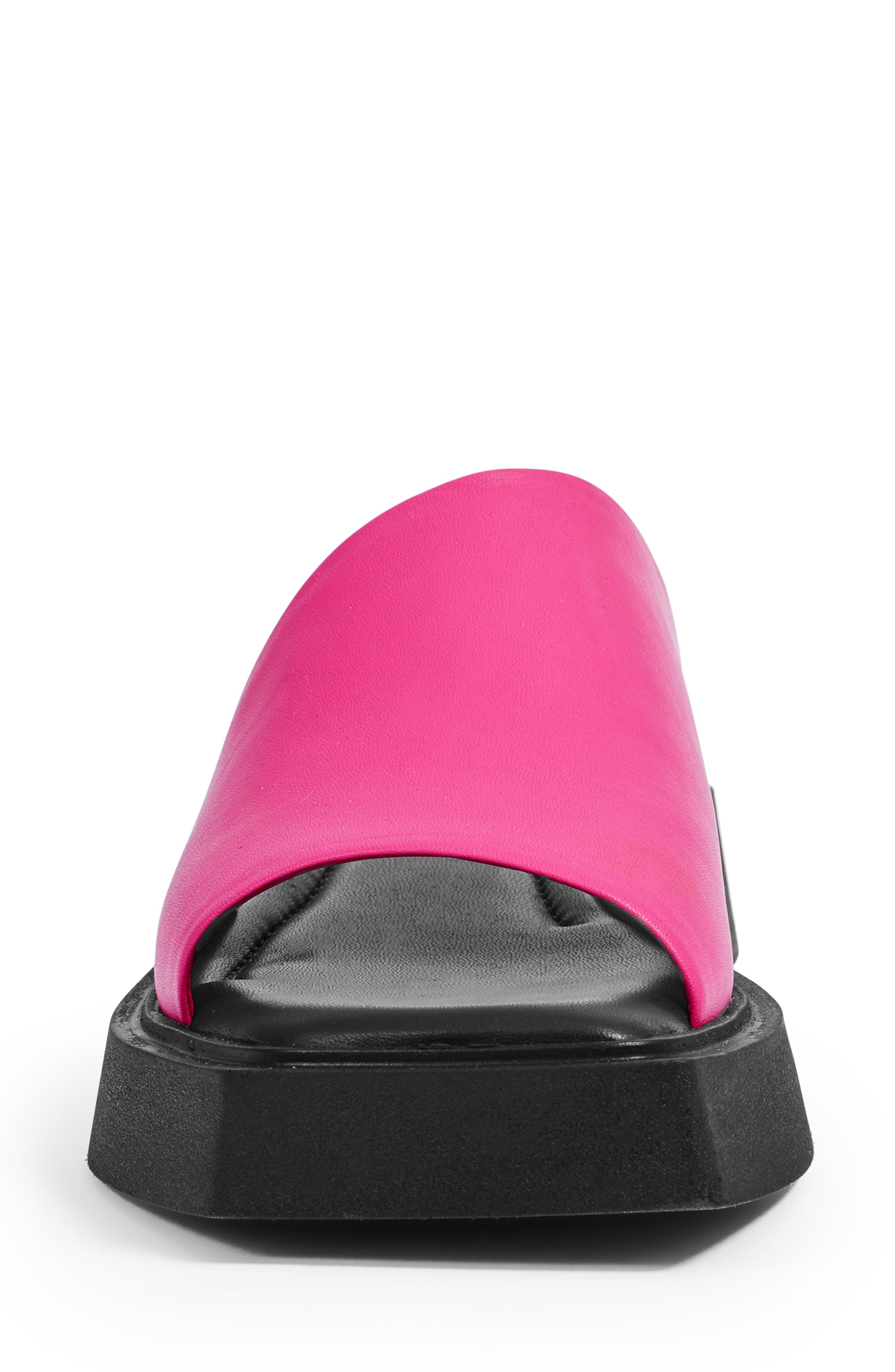 Evy Slide Sandal, Alternate, color, HYPER PINK