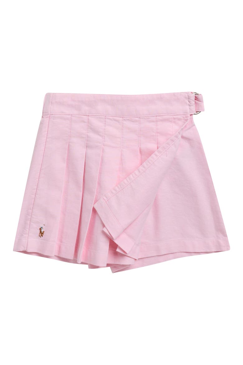 Kids' Pleated Oxford Skort, Alternate, color, PINK