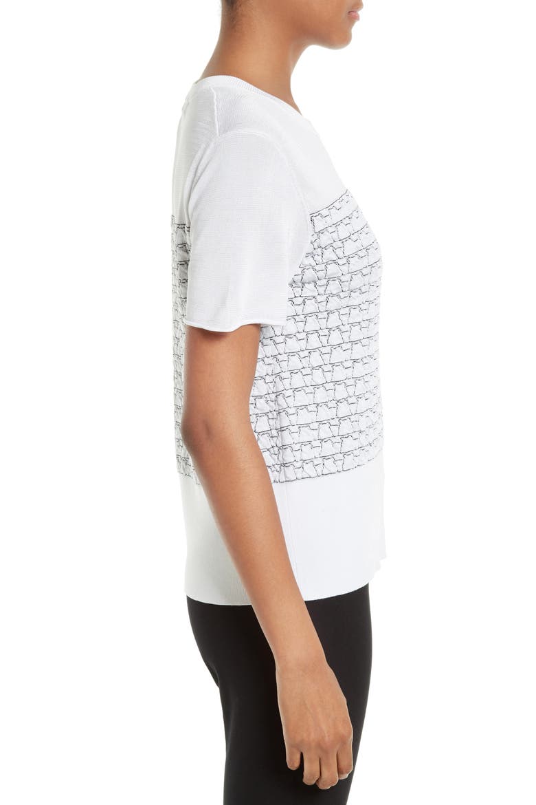 Gwen Knit Tee, Alternate, color, WHITE