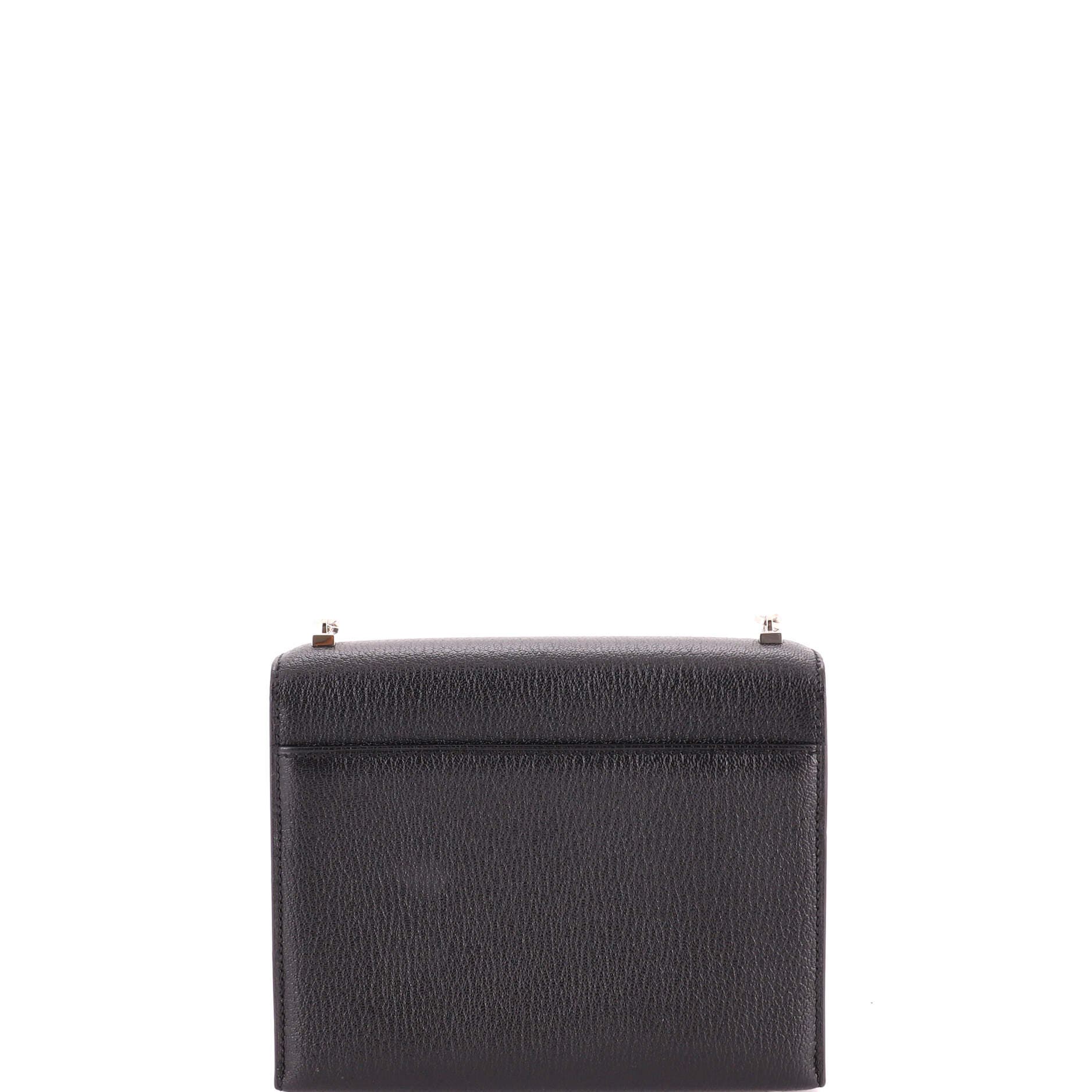 Verrou Chaine Bag Chevre Mysore Mini, Alternate, color, Black