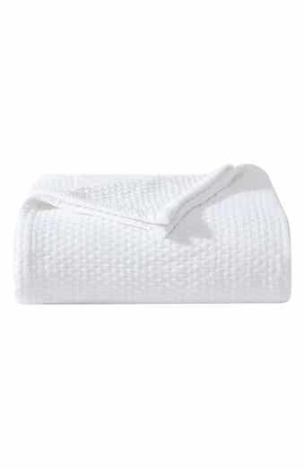Vera Wang Matelassé Cotton Jacquard Blanket