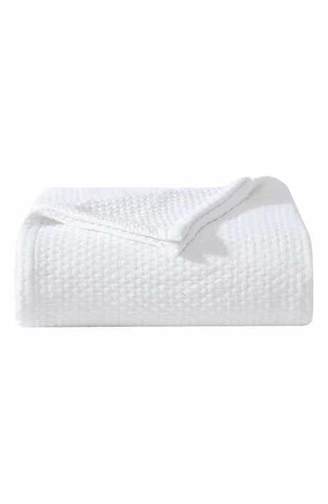 Vera Wang Matelassé Cotton Jacquard Blanket