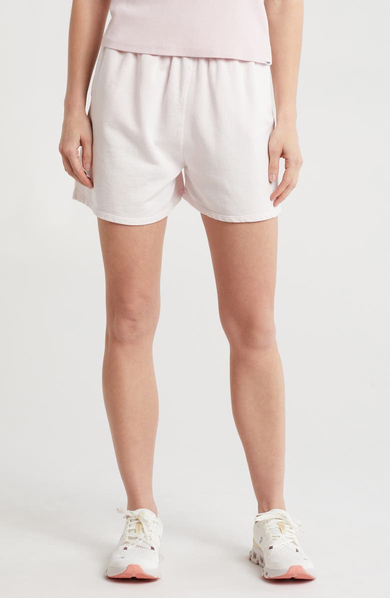 DKNY Rib Mix Cotton Shorts, Main, color,