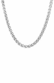 Men's Stainless Steel Wheat Chain Necklace
