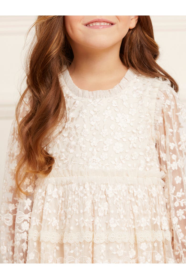 Celestia Ribbon Kids Dress, Alternate, color, Champagne