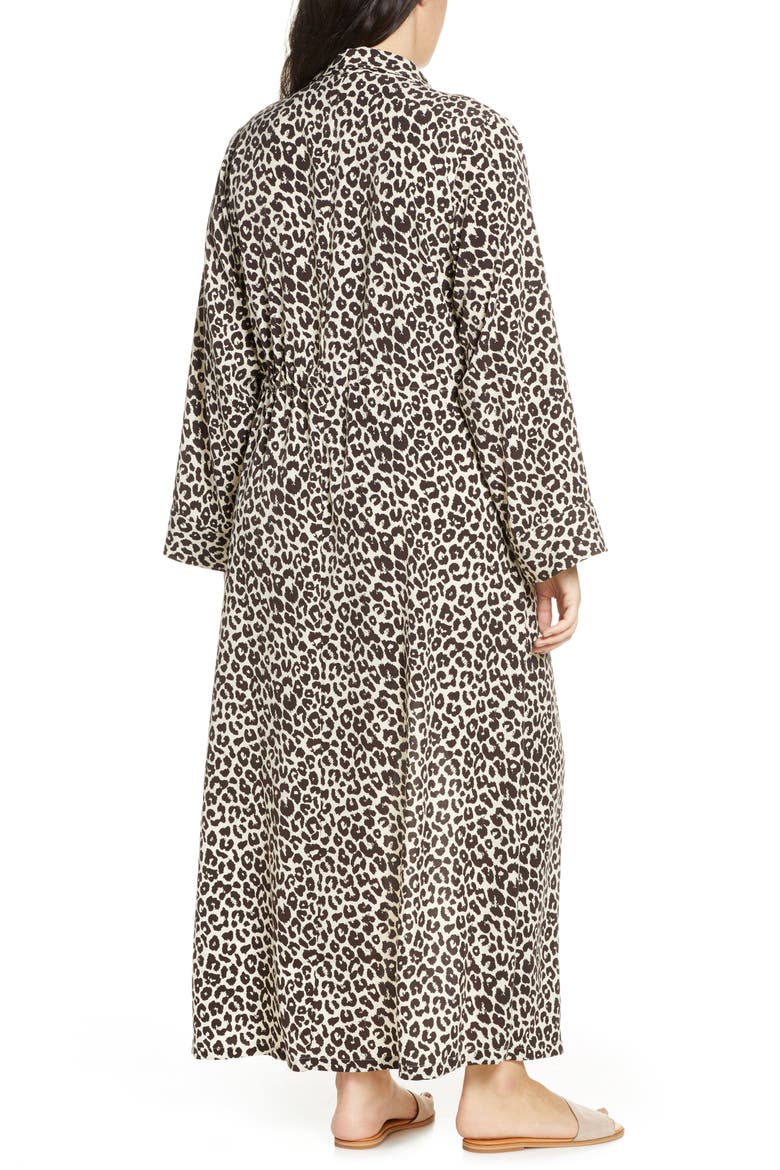 Maxi Cover-Up Wrap (Nordstrom Exclusive), Alternate, color, BROWN GANACHE LEOPARD