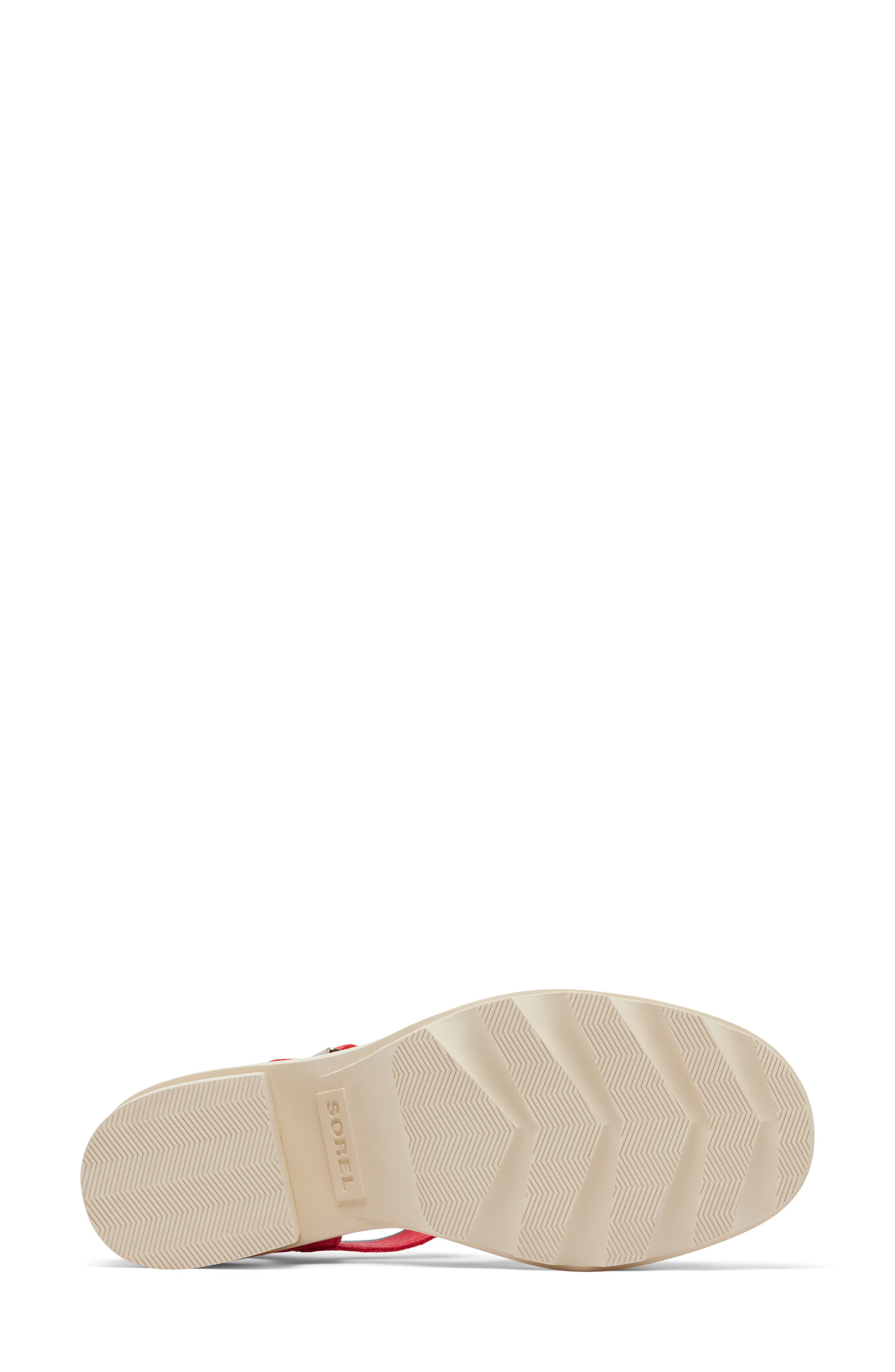 SOREL Joanie Ankle Strap Platform Sandal, Alternate, color, Red Glo/ Honey White