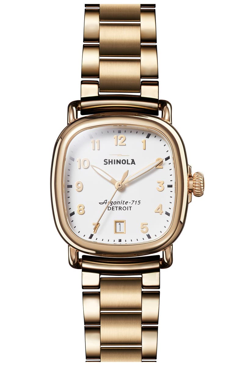 Shinola The Guardian Bracelet Watch, 36mm, Main, color,