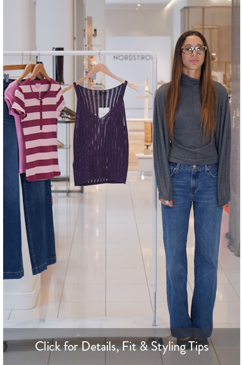 Metallic Openwork Knit Top video