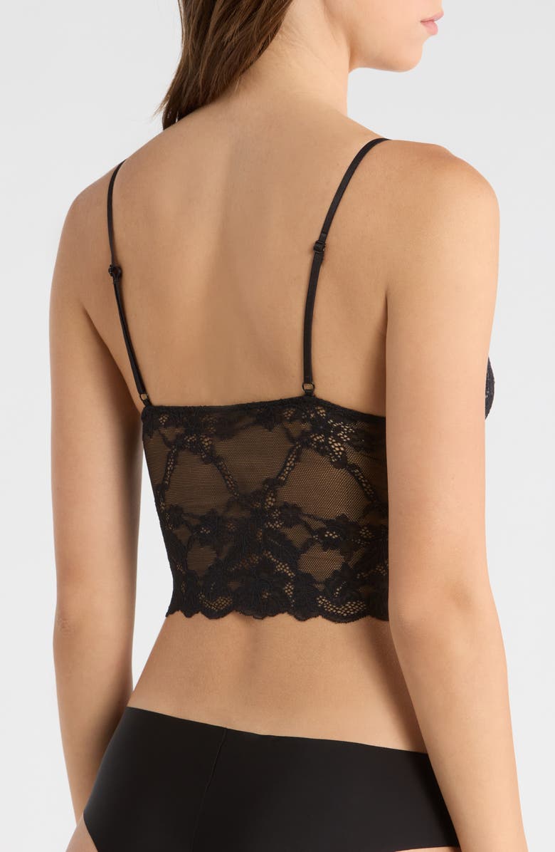 Honeydew Riot Lace Crop Camisole, Alternate, color, Black