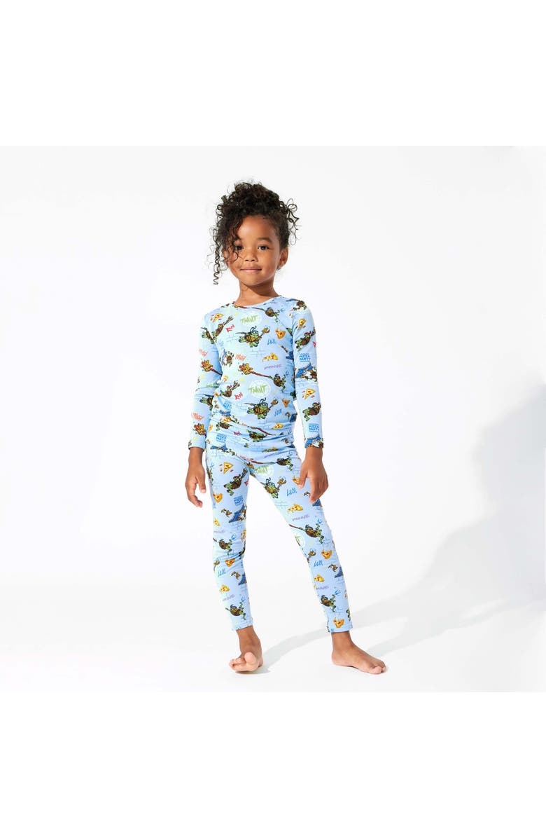 Bellabu Bear Kids' TMNT Pizza Set of 2 Piece Pajamas, Alternate, color, Tmnt Pizza