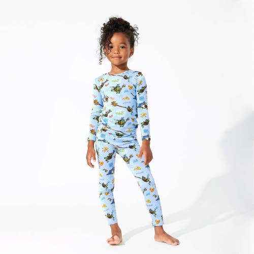 Bellabu Bear Unisex Teenage Mutant Ninja Turtles Print Pajama Set - Baby, Little Kid In Tmnt Pizza