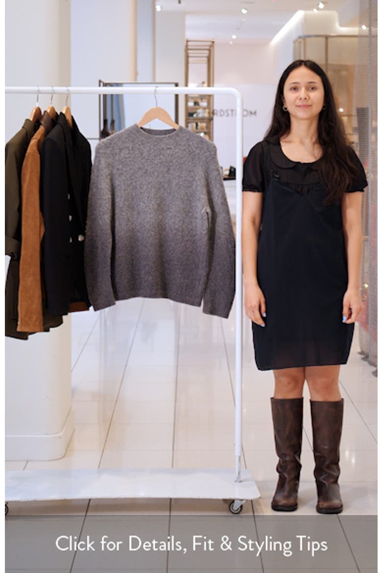 Ombré Brushed Alpaca & Wool Blend Sweater video