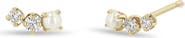 Zoë Chicco Diamond & Cultured Pearl Stud Earrings
