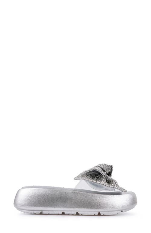 Zigi Cassinella Embellished Sandal In Silver/clear