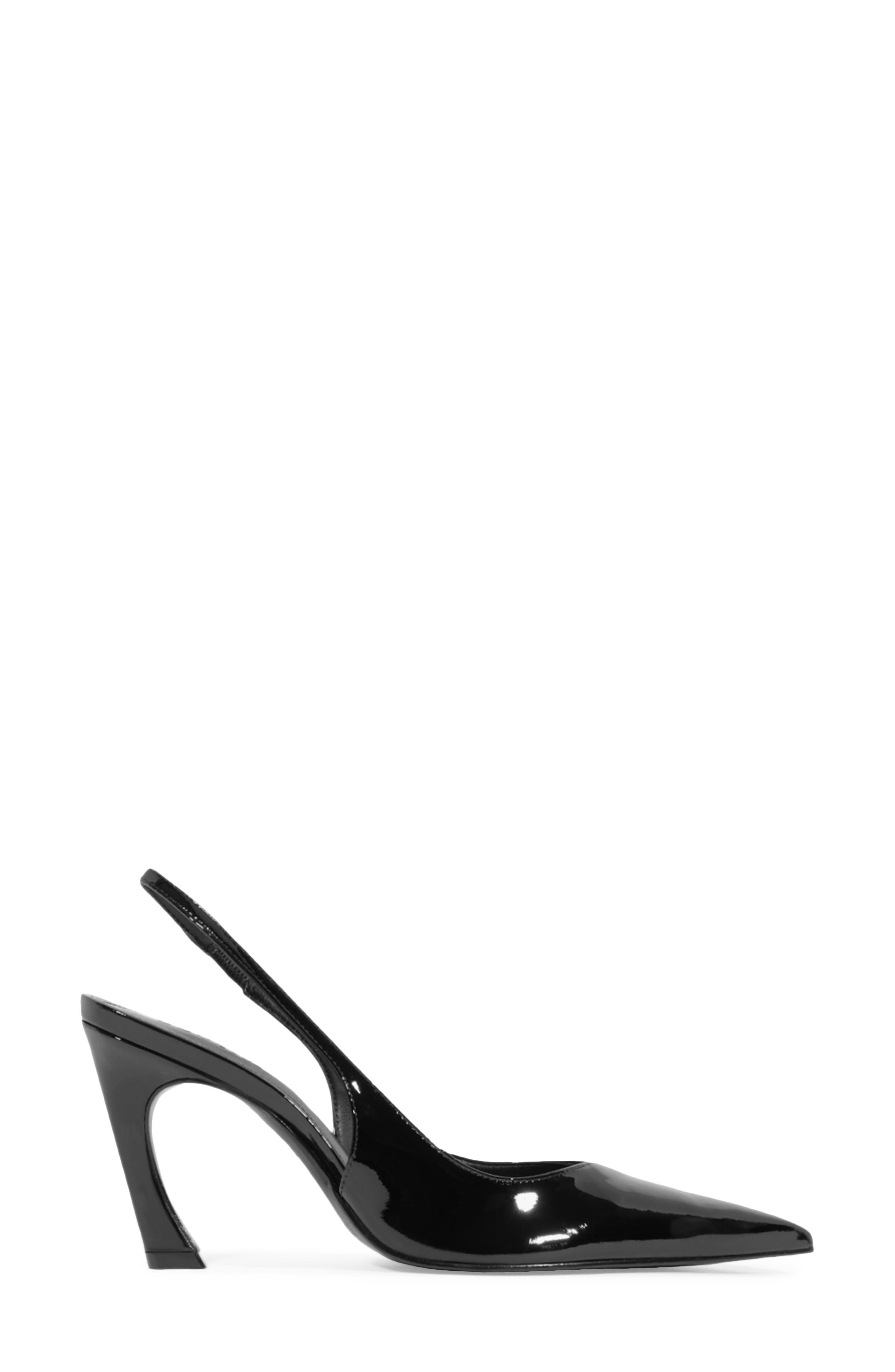 Schutz Lexi Pointed Toe Slingback Pump, Alternate, color, Black