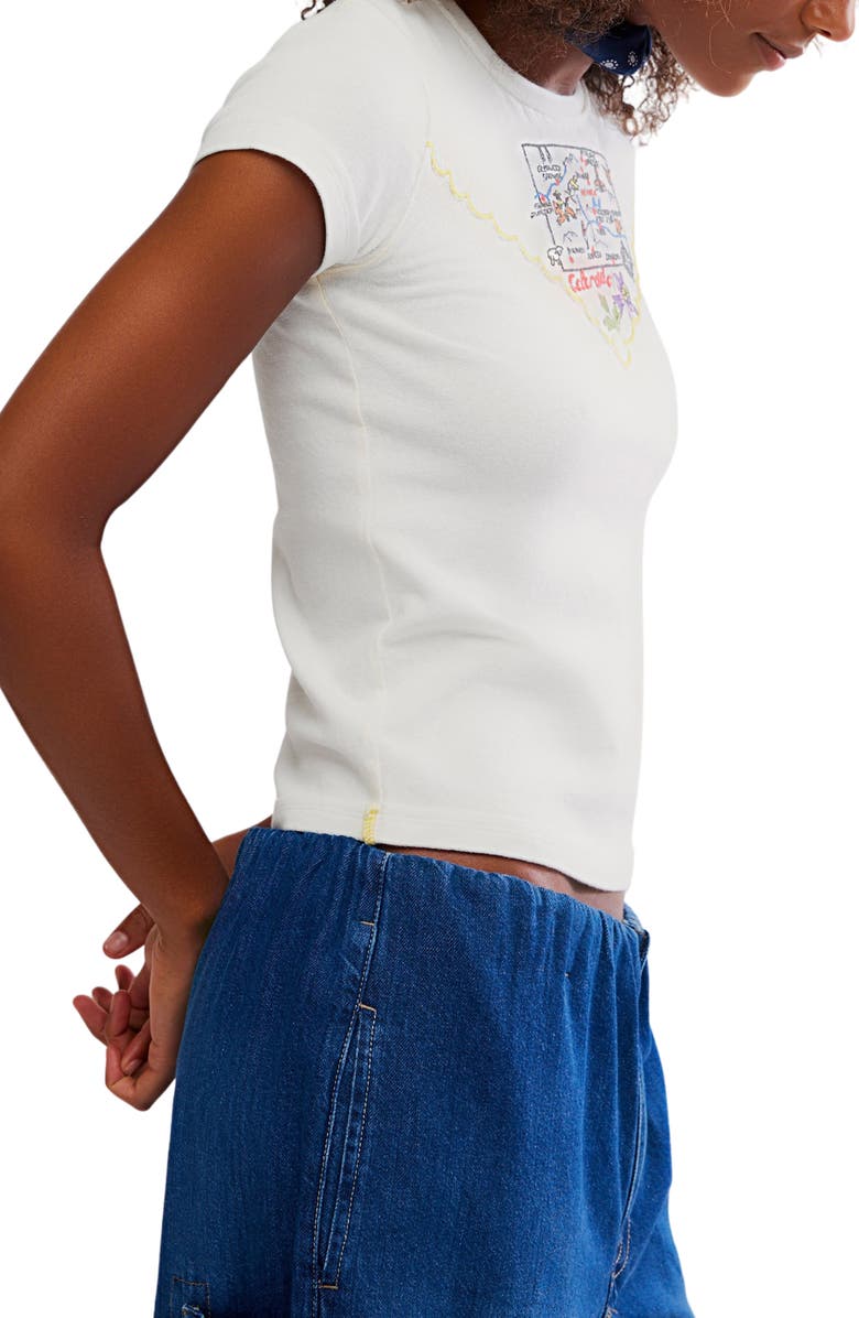 Free People Wild Country Stretch Cotton Graphic T-Shirt, Alternate, color, Colorado Combo