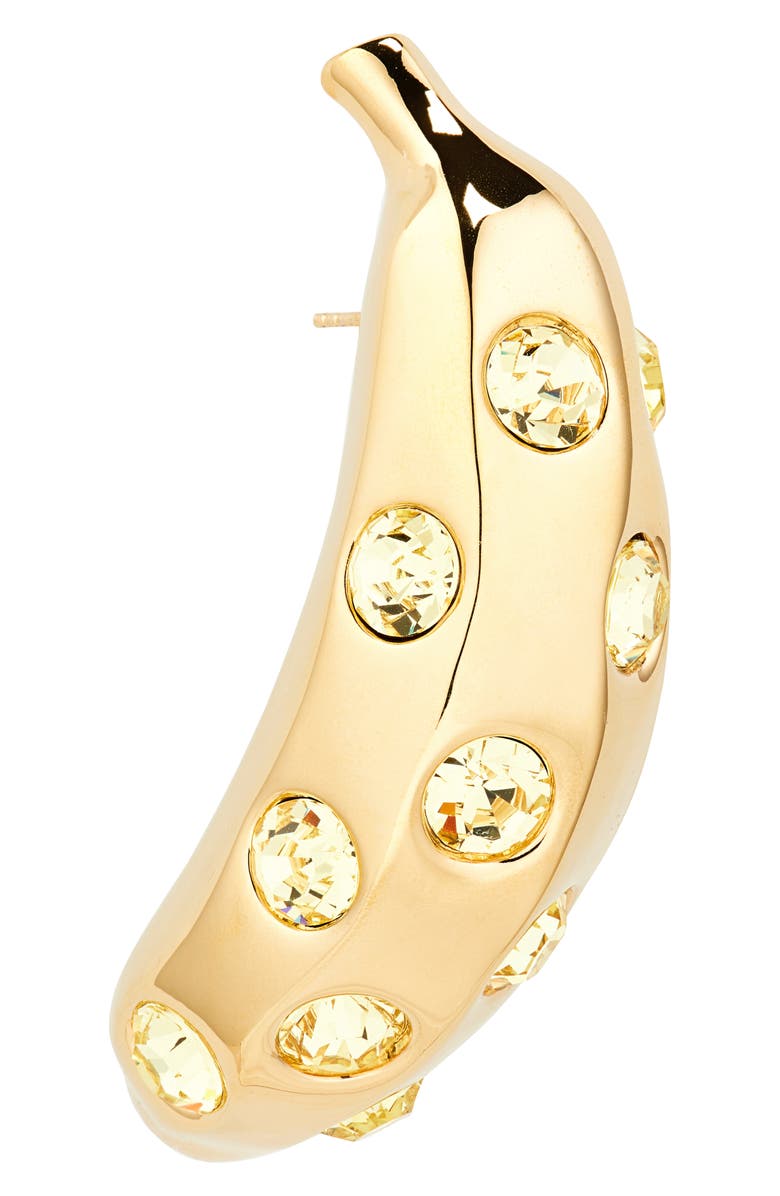 Jacquemus Les Boucles Bananes Drop Earrings, Alternate, color, Gold/ Yellow 289