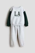 H&M 2-piece Motif-detail Sweatshirt Set