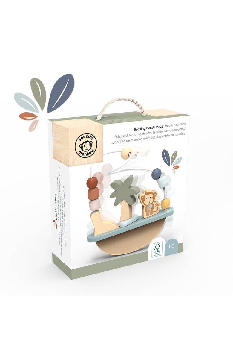 Speedy Monkey Rocking beads maze, Alternate, color, Multi