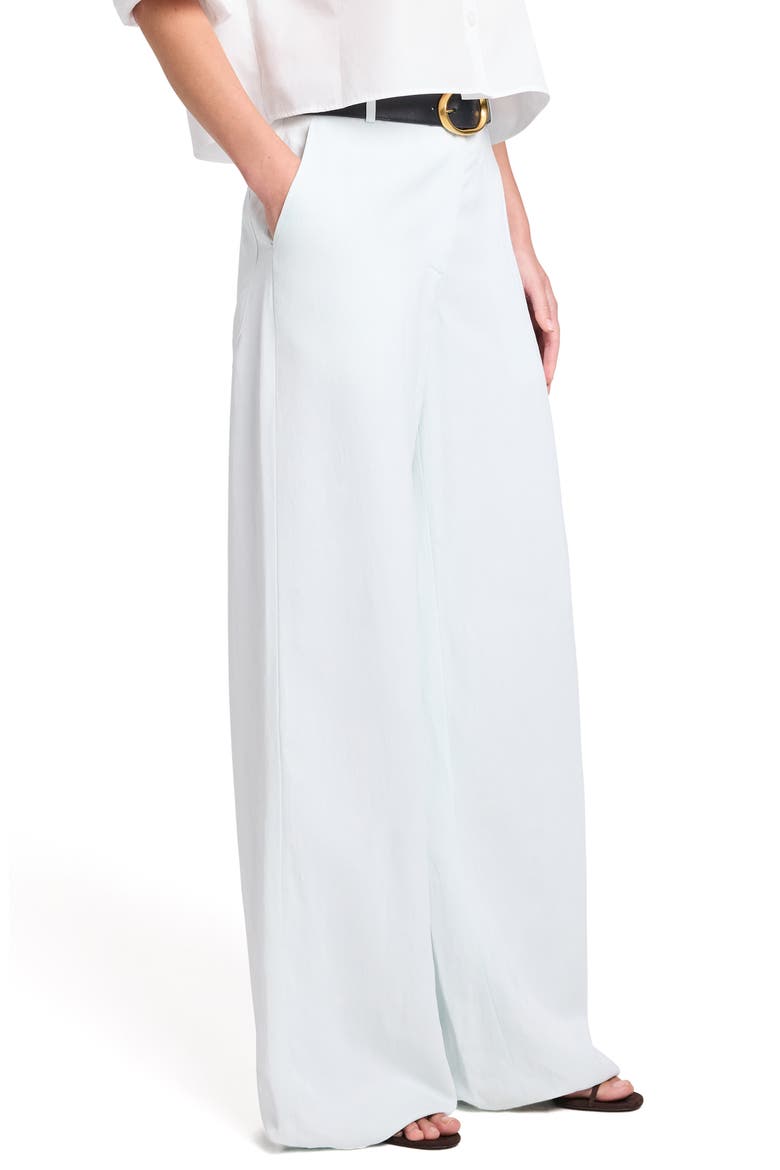 Dylan Coated Wide Leg Pants, Alternate, color, BLUE FLOWER