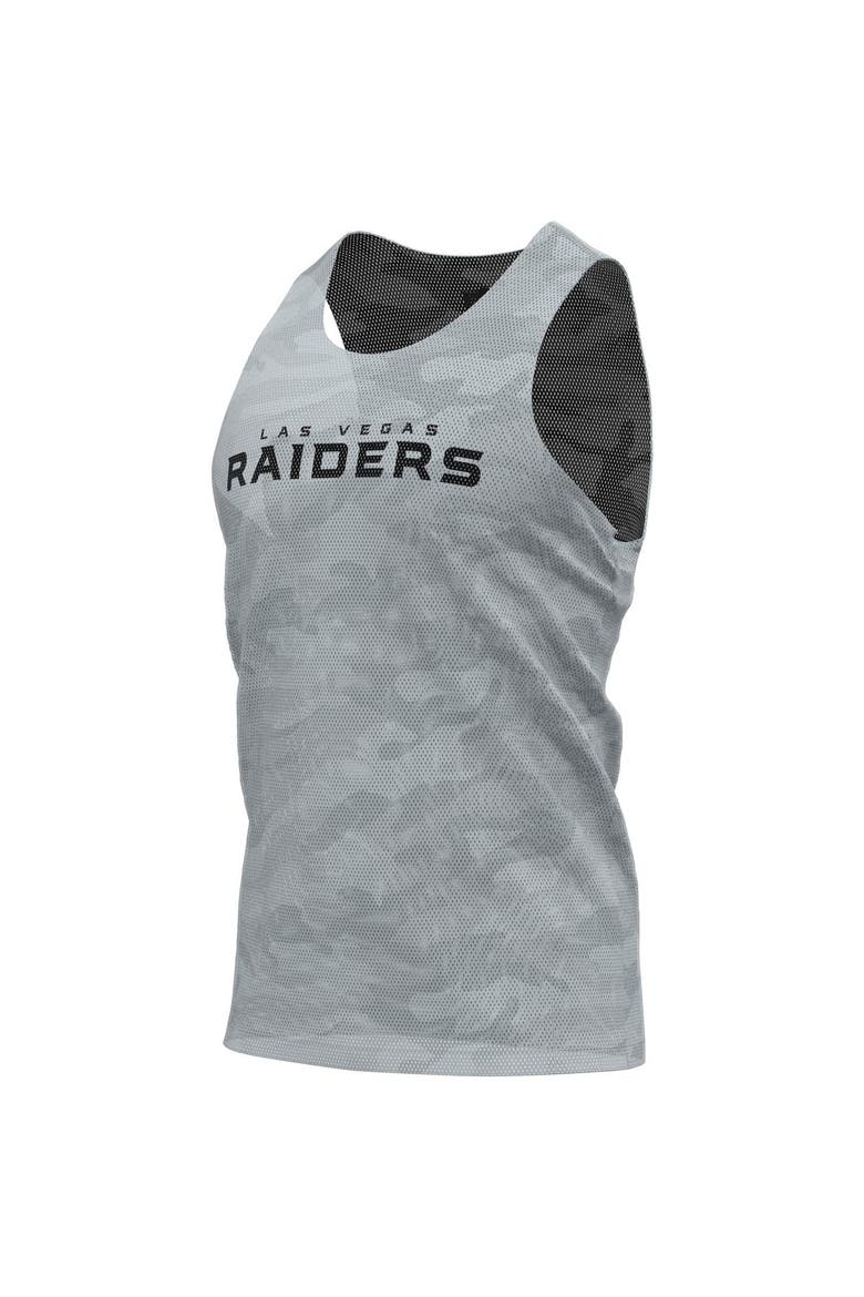 Men's FOCO Black/Gray Las Vegas Raiders Reversible Mesh Tank Top, Alternate, color, Black