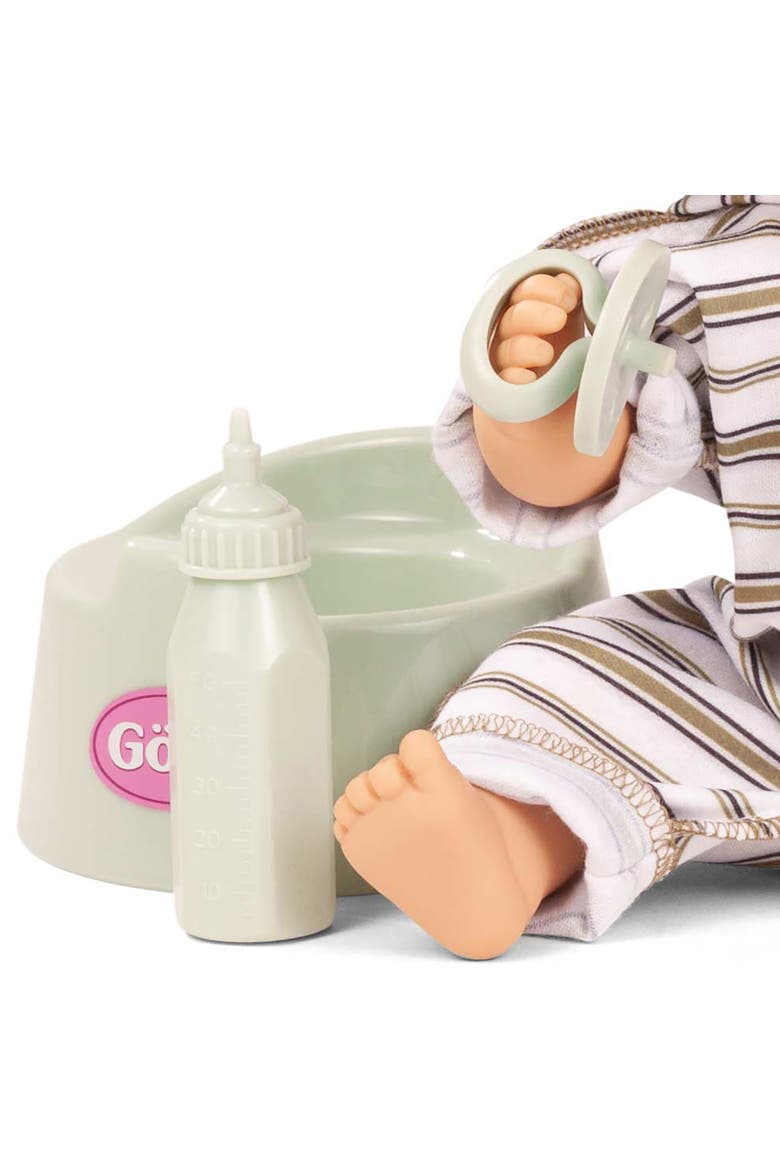 Aquini Girl 13 Inch Stripes Potty Baby Doll, Alternate, color, Multicolored