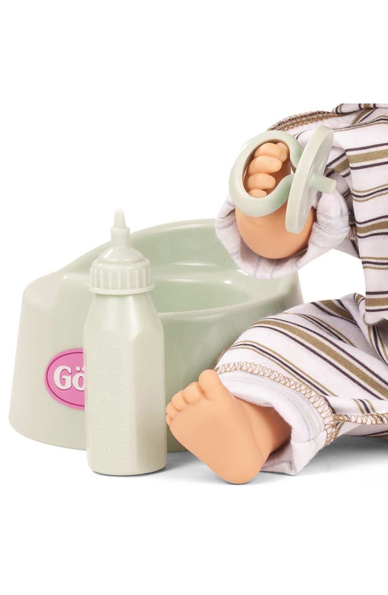 Gotz Aquini Girl 13 Inch Stripes Potty Baby Doll, Alternate, color, Multicolored