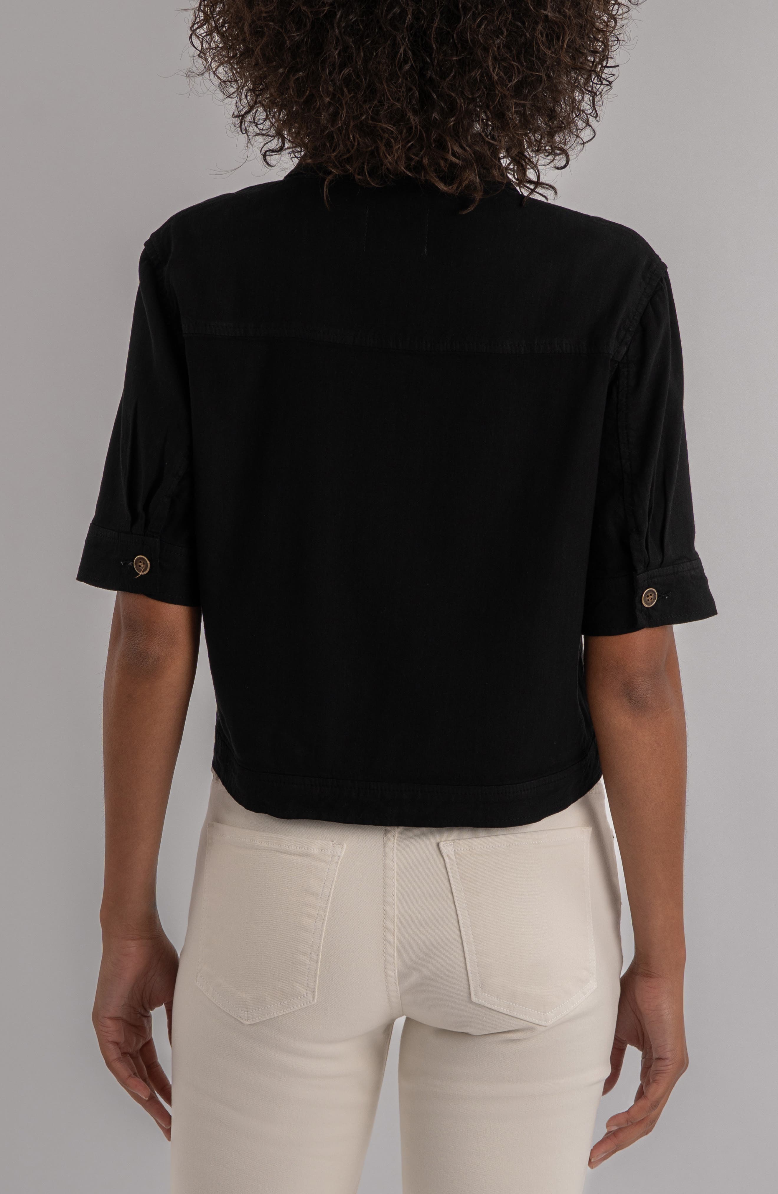 Finley Short Sleeve Linen Blend Jacket - image 2