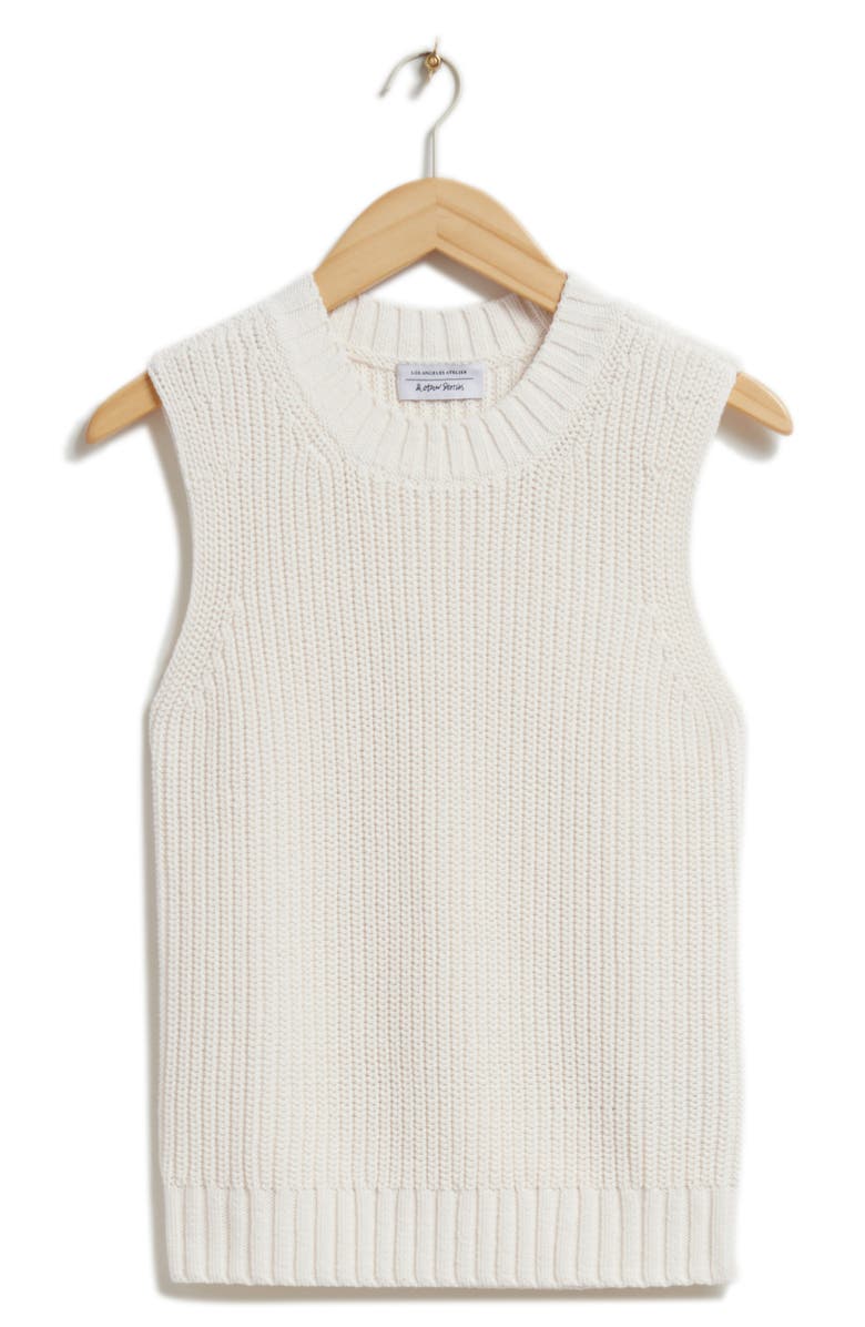 & Other Stories Sleeveless Cotton Sweater, Alternate, color, 