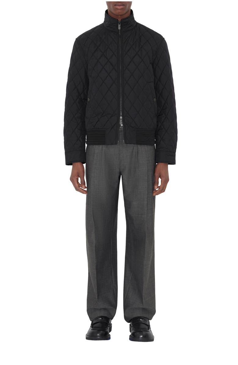 Burberry Quilted Nylon Jacket, Main, color, Black