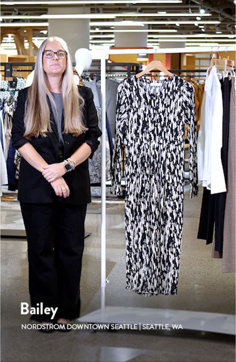 Nilana Print Long Sleeve Dress, sales video thumbnail