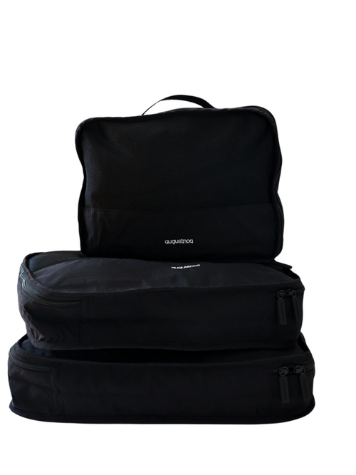 Augustnoa Packing Cubes In Black