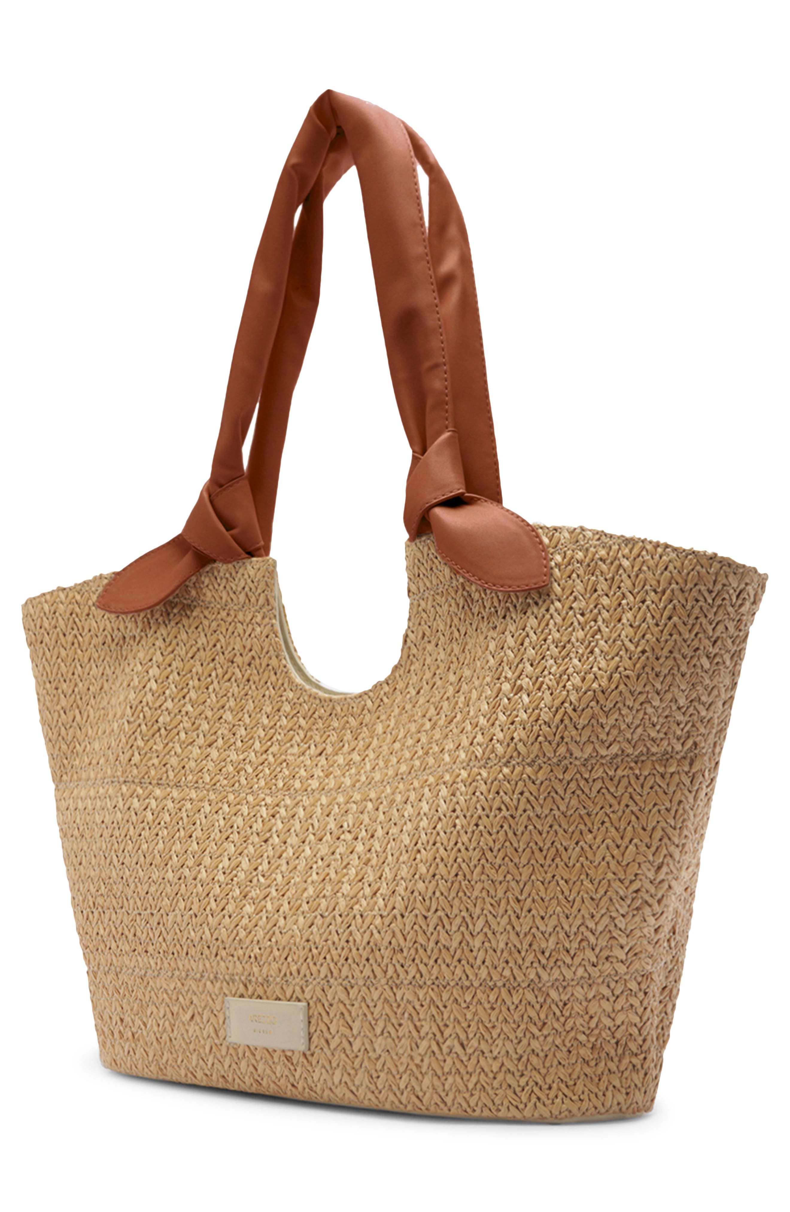 Large Carmela Shopper Bag, Alternate, color, NATURAL/ WEST ORANGE